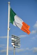 4 August 2022; The Tricolour flies above Tallaght Stadium beforethe UEFA Europa League third qualifying round first leg match between Shamrock Rovers and Shkupi at Tallaght Stadium in Dublin. Photo by Eóin Noonan/Sportsfile