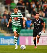 4 August 2022; Graham Burke of Shamrock Rovers during the UEFA Europa League third qualifying round first leg match between Shamrock Rovers and Shkupi at Tallaght Stadium in Dublin. Photo by Eóin Noonan/Sportsfile