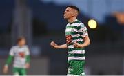 4 August 2022; Gary O'Neill of Shamrock Rovers reacts during the UEFA Europa League third qualifying round first leg match between Shamrock Rovers and Shkupi at Tallaght Stadium in Dublin. Photo by Eóin Noonan/Sportsfile