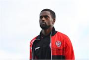 5 August 2022; Sadou Diallo of Derry City before the SSE Airtricity League Premier Division match between Dundalk and Derry City at Oriel Park in Dundalk, Louth. Photo by Ben McShane/Sportsfile