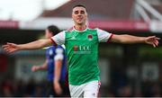 5 August 2022; Barry Coffey of Cork City celebrates after scoring his side's first goal during the SSE Airtricity League First Division match between Cork City and Athlone Town at Turners Cross in Cork. Photo by Michael P Ryan/Sportsfile