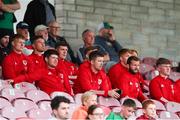 5 August 2022; Members of the Wales Amateur International team in attendance during the SSE Airtricity League First Division match between Cork City and Athlone Town at Turners Cross in Cork. Photo by Michael P Ryan/Sportsfile