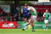 5 August 2022; Barry Coffey of Cork City shoots to score his side's first goal during the SSE Airtricity League First Division match between Cork City and Athlone Town at Turners Cross in Cork. Photo by Michael P Ryan/Sportsfile