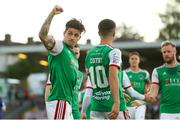 5 August 2022; Ruairi Keating of Cork City celebrates after scoring his side's fifth goal during the SSE Airtricity League First Division match between Cork City and Athlone Town at Turners Cross in Cork. Photo by Michael P Ryan/Sportsfile