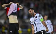 5 August 2022; Patrick Hoban of Dundalk celebrates after scoring his side's first goal during the SSE Airtricity League Premier Division match between Dundalk and Derry City at Oriel Park in Dundalk, Louth. Photo by Ben McShane/Sportsfile