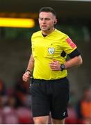 5 August 2022; Referee Declan Toland during the SSE Airtricity League First Division match between Cork City and Athlone Town at Turners Cross in Cork. Photo by Michael P Ryan/Sportsfile
