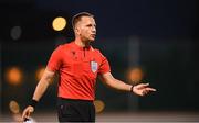 4 August 2022; Referee Bartosz Frankowski during the UEFA Europa League third qualifying round first leg match between Shamrock Rovers and Shkupi at Tallaght Stadium in Dublin. Photo by Stephen McCarthy/Sportsfile