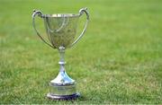 6 August 2022; A view of the Angela Hearst Cup before the FAI Women's Angela Hearst InterLeague Cup Final match between Wexford & District Women's League and Eastern Women's Football League at Arklow Town FC, in Wicklow. Photo by Seb Daly/Sportsfile