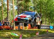 6 August 2022; Kalle Rovanpera and Jonne Halttunen in their Toyota GR Yaris Rally 1 during day three of the FIA World Rally Championship Secto Rally in Jyväskylä, Finland. Photo by Philip Fitzpatrick/Sportsfile