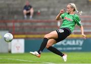 6 August 2022; Stephanie Roche of Peamount United has a shot on goal during the 2022 EVOKE.ie FAI Women's Cup Quarter-Final match between Shelbourne and Peamount United at Tolka Park in Dublin. Photo by Tyler Miller/Sportsfile