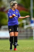 6 August 2022; Aleisha Cullen of Wexford & District Women's League during the FAI Women's Angela Hearst InterLeague Cup Final match between Wexford & District Women's League and Eastern Women's Football League at Arklow Town FC, in Wicklow. Photo by Seb Daly/Sportsfile