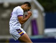 6 August 2022; Craig Dias of Kilmacud Crokes celebrates after scoring a point during the Dublin County Senior Club Football Championship Group 1 match between Kilmacud Crokes and Raheny at Parnell Park in Dublin. Photo by Piaras Ó Mídheach/Sportsfile