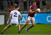 6 August 2022; Brian Howard of Raheny in action against Michael Mullin of Kilmacud Crokes during the Dublin County Senior Club Football Championship Group 1 match between Kilmacud Crokes and Raheny at Parnell Park in Dublin. Photo by Piaras Ó Mídheach/Sportsfile