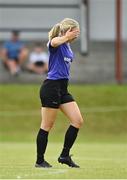 6 August 2022; Katie Murphy of Wexford & District Women's League during the FAI Women's Angela Hearst InterLeague Cup Final match between Wexford & District Women's League and Eastern Women's Football League at Arklow Town FC, in Wicklow. Photo by Seb Daly/Sportsfile