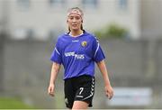 6 August 2022; Niamh Tormey of Wexford & District Women's League during the FAI Women's Angela Hearst InterLeague Cup Final match between Wexford & District Women's League and Eastern Women's Football League at Arklow Town FC, in Wicklow. Photo by Seb Daly/Sportsfile