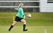 6 August 2022; Wexford & District Women's League goalkeeper Grainne McCabe during the FAI Women's Angela Hearst InterLeague Cup Final match between Wexford & District Women's League and Eastern Women's Football League at Arklow Town FC, in Wicklow. Photo by Seb Daly/Sportsfile