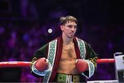 6 August 2022; Michael Conlan before his featherweight bout against Miguel Marriaga at SSE Arena in Belfast. Photo by Ramsey Cardy/Sportsfile