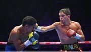 6 August 2022; Michael Conlan, right, and Miguel Marriaga during their featherweight bout at SSE Arena in Belfast. Photo by Ramsey Cardy/Sportsfile