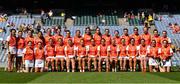 7 August 2022; The Armagh panel before the Glen Dimplex All-Ireland Premier Junior Camogie Championship Final match between Antrim and Armagh at Croke Park in Dublin. Photo by Seb Daly/Sportsfile