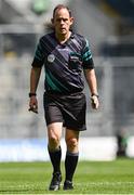 7 August 2022; Referee Mike Ryan during the Glen Dimplex All-Ireland Premier Junior Camogie Championship Final match between Antrim and Armagh at Croke Park in Dublin. Photo by Piaras Ó Mídheach/Sportsfile