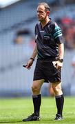 7 August 2022; Referee Mike Ryan during the Glen Dimplex All-Ireland Premier Junior Camogie Championship Final match between Antrim and Armagh at Croke Park in Dublin. Photo by Piaras Ó Mídheach/Sportsfile