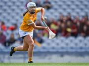 7 August 2022; Dervla Cosgrove of Antrim during the Glen Dimplex All-Ireland Premier Junior Camogie Championship Final match between Antrim and Armagh at Croke Park in Dublin. Photo by Piaras Ó Mídheach/Sportsfile