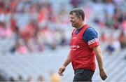 7 August 2022; Cork manager Trevor Coleman before the Glen Dimplex All-Ireland Intermediate Camogie Championship Final match between Cork and Galway at Croke Park in Dublin. Photo by Seb Daly/Sportsfile