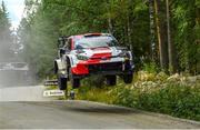 7 August 2022; Takamoto Katsuta and Aaron Johnston in their Toyota GR Yaris Rally 1 during day four of the FIA World Rally Championship Secto Rally in Jyväskylä, Finland. Photo by Philip Fitzpatrick/Sportsfile