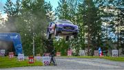 7 August 2022; Ireland's Craig Breen and Paul Nagle in their Ford Puma Rally 1 during day four of the FIA World Rally Championship Secto Rally in Jyväskylä, Finland. Photo by Philip Fitzpatrick/Sportsfile