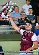 7 August 2022; Causeway captain Jason Diggins lifts the Neilus Flynn cup after the Kerry County Senior Hurling Championship Final match between Ballyduff and Causeway at Austin Stack Park in Tralee, Kerry. Photo by Brendan Moran/Sportsfile