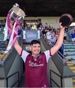7 August 2022; Causeway captain Jason Diggins celebrates with the Neilus Flynn cup after the Kerry County Senior Hurling Championship Final match between Ballyduff and Causeway at Austin Stack Park in Tralee, Kerry. Photo by Brendan Moran/Sportsfile