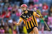 7 August 2022; Sophie Dwyer of Kilkenny celebrates after scoring her side's first goal during the Glen Dimplex All-Ireland Senior Camogie Championship Final match between Cork and Kilkenny at Croke Park in Dublin. Photo by Seb Daly/Sportsfile