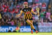 7 August 2022; Sophie Dwyer of Kilkenny celebrates after scoring her side's first goal during the Glen Dimplex All-Ireland Senior Camogie Championship Final match between Cork and Kilkenny at Croke Park in Dublin. Photo by Seb Daly/Sportsfile