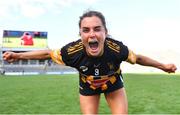 7 August 2022; Katie Power of Kilkenny celebrates after her side's victory in the Glen Dimplex All-Ireland Senior Camogie Championship Final match between Cork and Kilkenny at Croke Park in Dublin. Photo by Seb Daly/Sportsfile