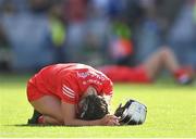 7 August 2022; Saoirse McCarthy of Cork after her side's defeat in the Glen Dimplex All-Ireland Senior Camogie Championship Final match between Cork and Kilkenny at Croke Park in Dublin. Photo by Seb Daly/Sportsfile