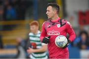 1 July 2022; Finn Harps goalkeeper Gavin Mulreany during the SSE Airtricity League Premier Division match between Finn Harps and Shamrock Rovers at Finn Park in Ballybofey, Donegal. Photo by Ramsey Cardy/Sportsfile