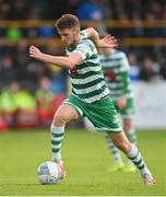 1 July 2022; Dylan Watts of Shamrock Rovers during the SSE Airtricity League Premier Division match between Finn Harps and Shamrock Rovers at Finn Park in Ballybofey, Donegal. Photo by Ramsey Cardy/Sportsfile