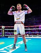 6 August 2022; Kieran Molloy after his super-welterweight bout against Evgenii Vazem at SSE Arena in Belfast. Photo by Ramsey Cardy/Sportsfile