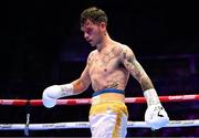 6 August 2022; Marcos Gabriel Martinez before his featherweight bout against Kurt Walker at SSE Arena in Belfast. Photo by Ramsey Cardy/Sportsfile