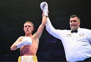 6 August 2022; Kurt Walker after his featherweight bout against Marcos Gabriel Martinez at SSE Arena in Belfast. Photo by Ramsey Cardy/Sportsfile