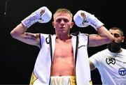 6 August 2022; Kurt Walker after his featherweight bout against Marcos Gabriel Martinez at SSE Arena in Belfast. Photo by Ramsey Cardy/Sportsfile