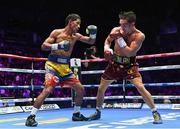 6 August 2022; Michael Conlan, right, and Miguel Marriaga during their featherweight bout at SSE Arena in Belfast. Photo by Ramsey Cardy/Sportsfile