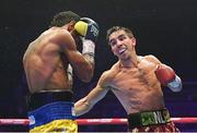 6 August 2022; Michael Conlan, right, and Miguel Marriaga during their featherweight bout at SSE Arena in Belfast. Photo by Ramsey Cardy/Sportsfile