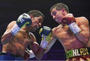 6 August 2022; Michael Conlan, right, and Miguel Marriaga during their featherweight bout at SSE Arena in Belfast. Photo by Ramsey Cardy/Sportsfile