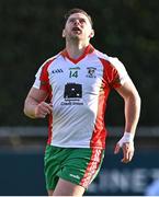 5 August 2022; Philly McMahon of Ballymun Kickhams during the Dublin Senior Club Football Championship Group 2 match between Ballymun Kickhams and Clontarf at Parnell Park in Dublin. Photo by Piaras Ó Mídheach/Sportsfile