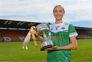 8 August 2022; Fermanagh captain Molly McGloin pictured at the Athletic Grounds in Armagh, ahead of the TG4 All-Ireland Ladies Junior Football Championship Final replay. Antrim will play Fermanagh at the Athletic Grounds next Saturday, August 13, in the 2022 TG4 All-Ireland Junior Championship Final replay. The game will get underway at 5pm and will be televised live by TG4. Photo by Ramsey Cardy/Sportsfile