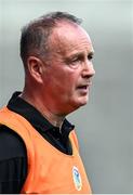 7 August 2022; Armagh manager Jim McKernan during the Glen Dimplex All-Ireland Premier Junior Camogie Championship Final match between Antrim and Armagh at Croke Park in Dublin. Photo by Piaras Ó Mídheach/Sportsfile