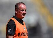 7 August 2022; Armagh manager Jim McKernan during the Glen Dimplex All-Ireland Premier Junior Camogie Championship Final match between Antrim and Armagh at Croke Park in Dublin. Photo by Piaras Ó Mídheach/Sportsfile