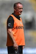 7 August 2022; Armagh manager Jim McKernan during the Glen Dimplex All-Ireland Premier Junior Camogie Championship Final match between Antrim and Armagh at Croke Park in Dublin. Photo by Piaras Ó Mídheach/Sportsfile