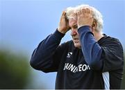 3 August 2022; Wicklow manager Dominic Leech during the ZuCar All-Ireland Ladies Football Minor ‘C’ Championship Final match between Clare and Wicklow at Kinnegad GAA club in Kinnegad, Westmeath. Photo by Piaras Ó Mídheach/Sportsfile